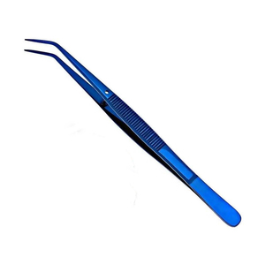 Forceps chirurgicaux dentaires manuels en acier inoxydable avec pointe angulaire dentelée et pinces à pansements dentaires en coton - Product Image 4