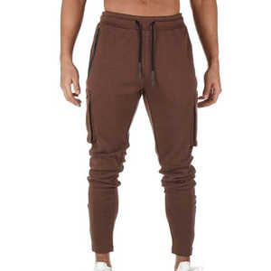 Breathable High Waist Casual Canvas Men's <b>Joggers</b> <b>Slim</b> Fit Sweatpants with Custom Logo Quick Dry Gym Fitness Wear - Product Image 1