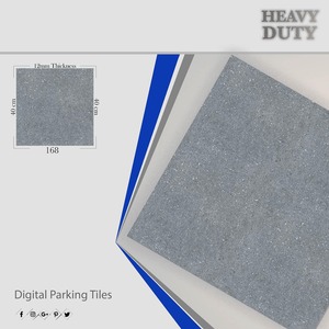 AAA Grade Quality 40x40cm Digital Ceramic 400x400 Anti-Slip Outdoor Floor Stone Look 12mm Exterior <b>Car</b> Porcelain Parking Tiles - Product Image 5