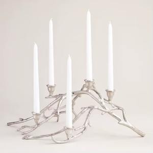 Manufactures and exporters of antique design <b>silver</b> color <b>candle</b> <b>holder</b> finest quality antique shape metal <b>candle</b> <b>holder</b> - Product Image 1