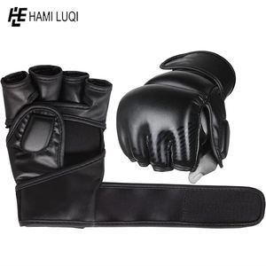 Gants MMA Ultimate Shock Absorption Gel-Infused Cuir et PU Imprimé Style Sparring Équipement de boxe pour l'entraînement sportif - Product Image 4