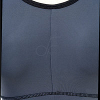 Soutien-gorge de sport respirant à maintien élevé pour femme, bretelles croisées, design simple, logo frontal, en Spandex/Nylon écologique, col rond, séchage rapide
