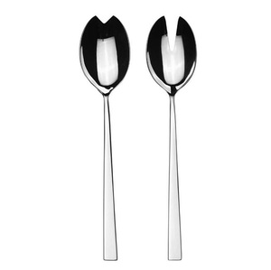 Service à salade plaqué or avec poignée enduite noire, nouveau Design, service à salade en métal, prix de gros, derniers couverts, nouveaux couverts - Product Image 3