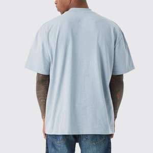 2024 Color sólido hombres algodón liso camisetas de alta calidad Pakistán hecho tela cómoda diseño único T - Product Image 5