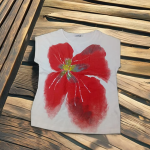 <b>Ladies</b> O-Neck Sleeveless Cotton <b>T</b>-<b>Shirts</b> XL Size Y2K Style Printed Pattern and Logo <b>Summer</b> Fit Casual Short Knitted Fabric - Product Image 1