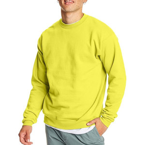Sudadera de Hombre de Felpa con Mezcla de Algodón, Sudadera Lisa con Cuello Redondo, Sudadera Clásica - Product Image 5