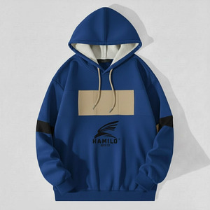 High Quality Custom Men's Solid Knitted Thermal Full Zip Winter Pullover <b>Hoodie</b> 100% Cotton Thick Faux Basics Cotton Blended - Product Image 6