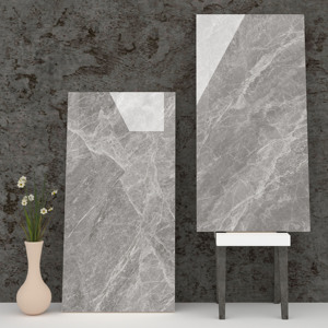 Collection Premium Carrelages de sol en porcelaine vitrifiée 600x1200mm Stock régulier pour murs intérieurs modernes brique réfractaire pour salon - Product Image 1