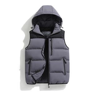 Gilet unisexe en toile fine tendance pour poisson-globe avec support amovible Chapeau d'hiver en fausse fourrure réversible résistant aux taches d'huile Logo personnalisé - Product Image 5