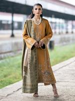 Nouvelles robes décontractées traditionnelles pakistanaises en lin, style Salwar Kameez, à motif floral d'hiver, avec dentelle unie, fermetures éclair et boutons, taille naturelle
