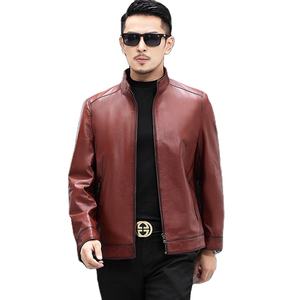 Chaqueta de Invierno para Hombre al por Mayor, Tendencia Juvenil, Chaqueta de Cuero Vacuno OEM en Oferta, Chaquetas de Motocicleta de Cuero Genuino para Hombre - Product Image 1
