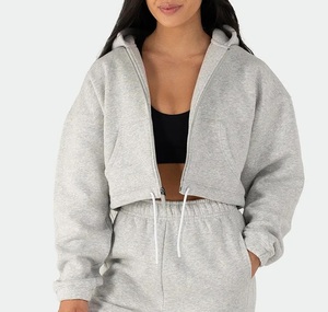 Conjunto de sudadera con capucha y pantalones deportivos para mujer a la moda de alta calidad al por mayor, conjunto de Sudadera con capucha para mujer, conjunto de chándal - Product Image 1