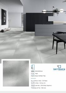 Carrelages d'extérieur 60x60 60x120 cm Carrelages en porcelaine polie au quartz gris foncé pour la construction - Product Image 3