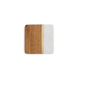 Posavasos cuadrado de madera de Acacia, Mango de madera, diferentes diseños, disponibles, venta al por mayor y precio de fábrica de la India - Product Image 6