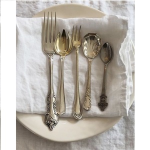 Conception de finition ustensiles de cuisine en acier inoxydable ensemble de couverts entièrement en métal conception or outils de couverts brillant ensemble de couverts - Product Image 2