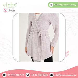 สเวตเตอร์คาร์ดิแกนถักผ้าฝ้ายผสมสำหรับผู้หญิงมีสไตล์ลำลอง - Product Image 6