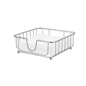 Napkin Holder Standing Silver Metal Wire <b>Tissue</b> <b>Paper</b> Holder Organized for Hotel and Restaurants Dinner Table Decor - Product Image 1