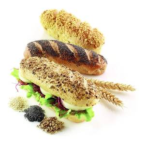 Silikomart Molde para 4 Mini Baguettes 17x5.5x2cm, Gris, de Silicona, para Hornear, Modelo 21002130065 - Product Image 4