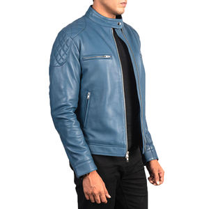 Vestes en cuir respirantes anti-vent pour hommes Veste en cuir automne hiver Veste classique pour hommes à vendre - Product Image 3