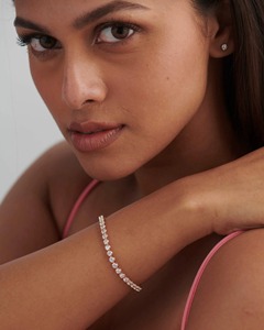 Dazzling Diamond Tennis Bracelet 15 Cents 5.33 Ct Natural Diamond G-H Color VS-SI Clarity 14K <b>Solid</b> <b>Gold</b> Hiphop Style Piece - Product Image 2