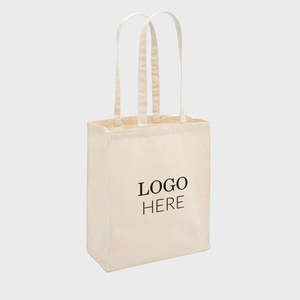 <b>Large</b> 10oz Natural Recycled <b>Canvas</b> <b>Bag</b> with Gusset Solid Color Pattern - Product Image 3