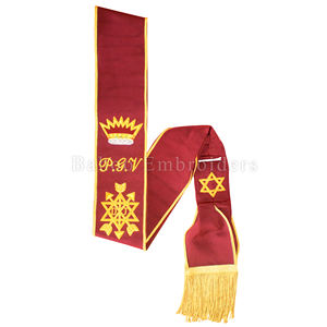 Masonic regalia ORDER of Secret Monitor SASH งานเย็บปักทำด้วยมือ OSM SASH - Product Image 5
