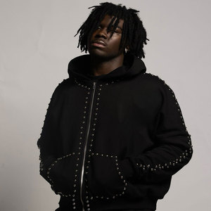 Vente en gros de pantalons à capuche en coton 100% personnalisé pour hommes, survêtements respirants, hiver, sweat à capuche zippé avec strass pour hommes - Product Image 3