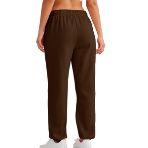 Pantalon de survêtement en molleton Baggy décontracté pour femmes Pantalon de jogging taille haute en molleton de coton lourd - Product Image 4