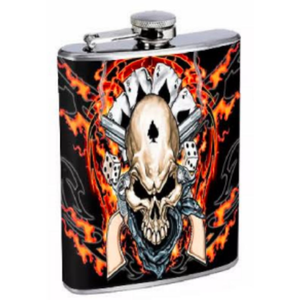 Flacon de hanche imprimé en acier inoxydable enduit d'émail Flacon de poche anti-fuite durable et élégant pour les voyages en plein air et les cadeaux - Product Image 4