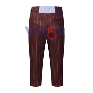 กางเกงเบสบอลผู้ชายทรงหลวมแบบสบาย ผลิตตามสั่ง ผ้าเรียบ แห้งเร็ว ระบายอากาศได้ดี ผลิตจากโพลีเอสเตอร์ 100% กางเกงเบสบอลแบบสั่งทำสำหรับผู้ชาย - Product Image 2