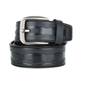 Genuine Leather <b>Belt</b> for <b>Men</b> Custom Length High Quality Black Brown Cowboy Body Straps with Smooth Buckle Accessories - Product Image 1