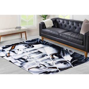 Tapis d'art graffiti pour femme : Tapis d'appoint intérieur antidérapant, tapis fin non tissé - Product Image 1