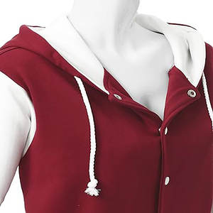 แจ็กเก็ตเบสบอลวิทยาลัยผ้าฝ้ายสำหรับผู้ชายแจ็กเก็ตทีมโรงเรียนมีตัวอักษรปรับแต่งได้ - Product Image 6