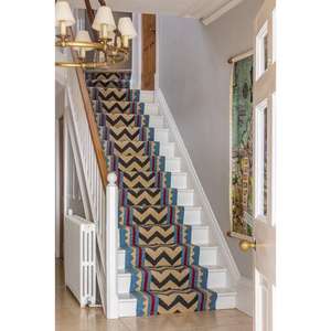 Alfombras de escalera Vintage modernas de alta calidad, alfombras de escalera de lana ecológicas tejidas planas modernas para decoración del hogar, alfombra de ITHL - Product Image 5