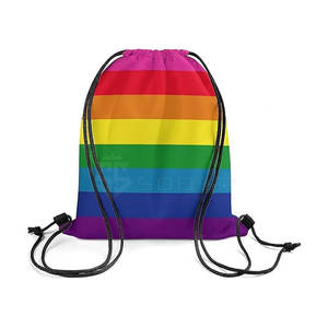 High Quality Custom Design Polyester <b>Drawstring</b> <b>Backpacks</b> Unique Fashion Style Solid Pattern Waterproof Feature - Product Image 2