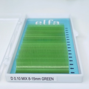 ถาดขนตาปลอม Effortless Lash Prep วัสดุ PBT 0.07 มม. 8-15 บี ขนตาปลอมธรรมชาติ นุ่ม ยี่ห้อ ELFA ยาวเป็นธรรมชาติ สีสันสดใส - Product Image 2