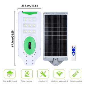Lámpara <span class=keywords><strong>Solar</strong></span> de Calle de Alta Luminosidad de 300W 400W 500W para Exteriores, Lámpara LED Impermeable IP66 con Sensor de Radar y Control Remoto - Product Image 3