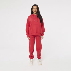 Cou à capuche Polyester Coton Surdimensionné Hoodies Femmes Manches Longues Coton Hoodies Pour Femmes Survêtement - Product Image 3