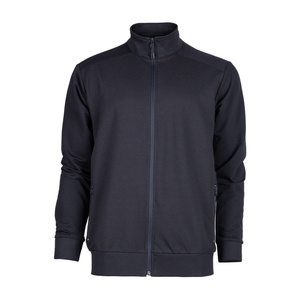 Chaqueta Deportiva para Hombre, Dos Capas de Forro Polar, 20% Lycra, 75% Algodón, 5% Poliéster, 250 GSM, Color Azul Marino - Product Image 1