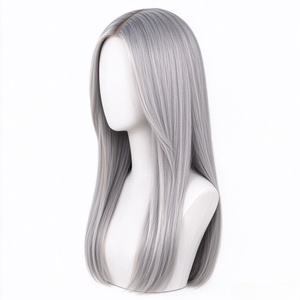 Peluca Judía Gris Natural, Larga, con Base de Seda, Sheitel, Cabello Humano Remy, Peluca de Encaje para Mujeres Ortodoxas - Product Image 2