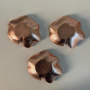 ชุดชามผลไม้ทำจากอลูมิเนียม3ชิ้นพร้อมเคลือบผิวทองแดงสำหรับงานเลี้ยงและงานแต่งงาน - Product Image 2