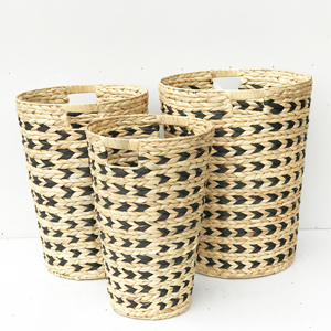 Panier de rangement en jacinthe d'eau pour l'organisation de la cuisine, paniers fonctionnels, prix compétitif - Product Image 4