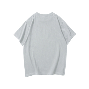 Camiseta unisex por tiempo limitado 100% algodón redondo liso Camiseta cuello redondo bordado en blanco mujer camiseta para hombres - Product Image 1