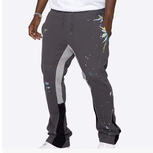 Pantalon de survêtement évasé personnalisé pour hommes pantalon baggy décontracté à taille élastique respirante et à séchage rapide - Product Image 1