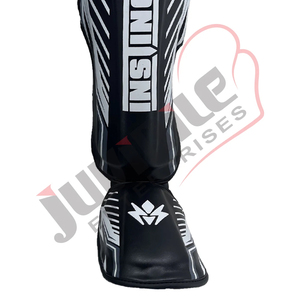 Protector de Espinilla y Pie de Piel Sintética Panther Personalizado al por Mayor para Kick Boxing, Muay Thai, Entrenamiento de MMA, Ofrece Protección - Product Image 5