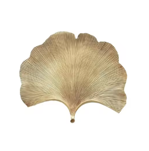 Plateaux de service plaqués or Meilleure vente Plateau en métal Plaque feuille Décoration intérieure Métal plaqué or Fournitures de service Artisanat en métal - Product Image 5