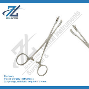 D'ASSUMPCAO 3x3 puntas de acero inoxidable instrumentos quirúrgicos dentales 16 cm longitud de bloqueo Manual Power Face-Lift Marker Made Pakistan - Product Image 2