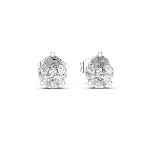 0.75 CT Lab Diamond Pear Cut <b>Stud</b> Earrings VVSVS EF Clarity 18KT, 14KT, 10KT Gold & 925 <b>Silver</b> Yellow, Rose, White Gold - Product Image 1