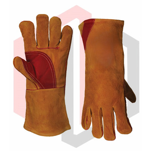 Guantes de Soldadura de Punto de 14 Pulgadas, Resistentes al Calor, al Fuego y a los Desgarros, de Cuero, 7 oz - Product Image 5