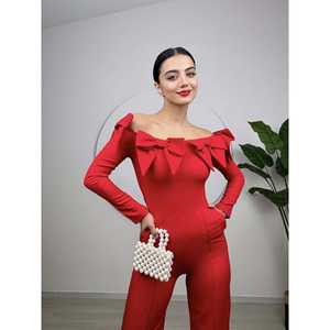 Combinaison de soirée 2027 avec détail nœud élégant - Product Image 5